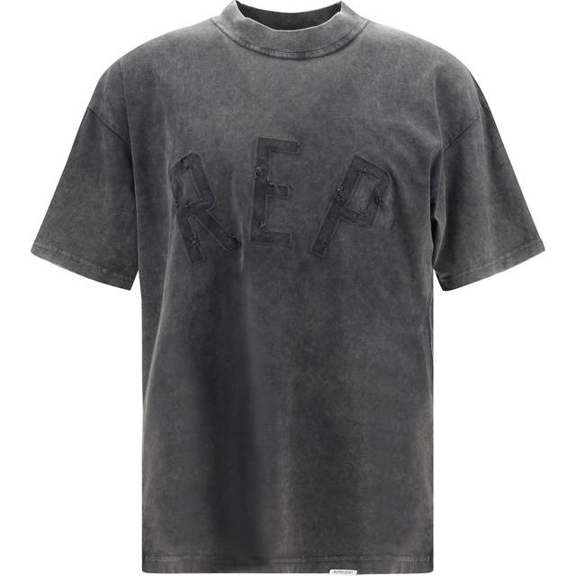 REPRESENT Rep Appliqué Cotton-Jersey T-Shirt - S - Black