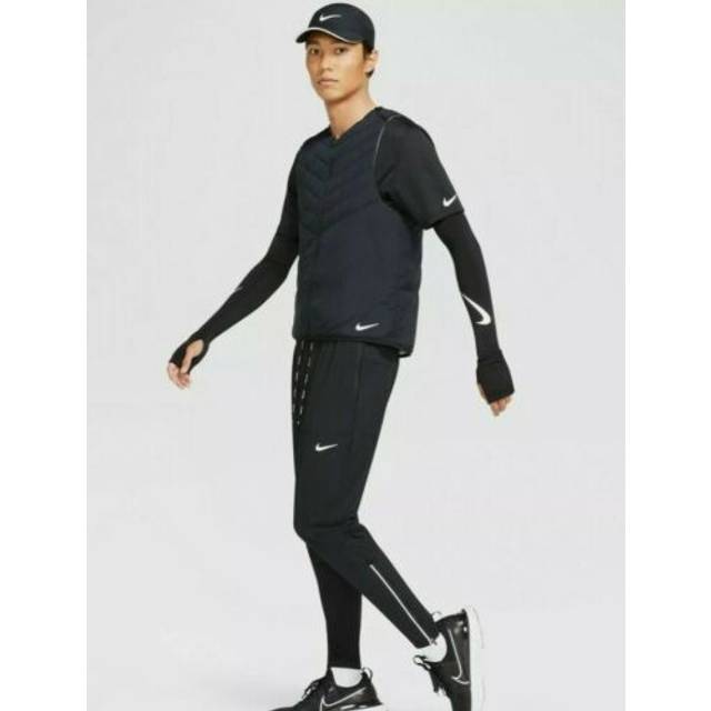 Nike aerolayer men's running gilet vest -all sizes - dj0533 black or grey