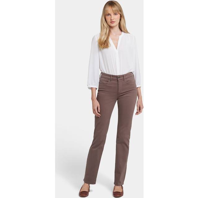 Nydj Petite Marilyn Dark Wood Straight Leg Jean