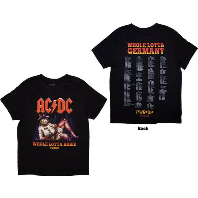 Ac/dc Whole Lotta Germany Pwr-up Eu Tour '24 Official Tee T-shirt Mens