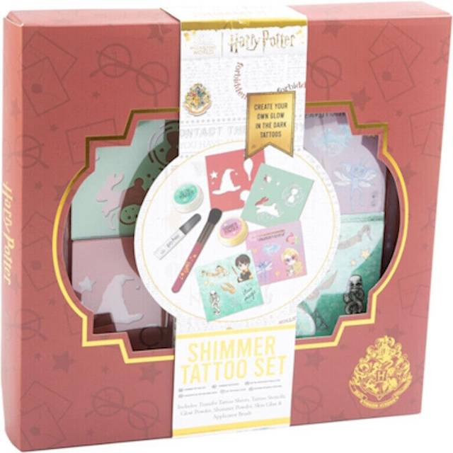 Harry Potter Magical Glow In The Dark Shimmer Tattoo Set