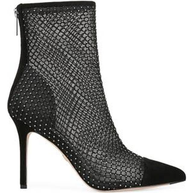 Veronica Beard Lisa Rhinestone Mesh Bootie Black - 9