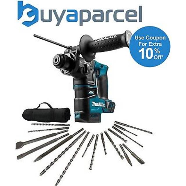 Makita DHR171Z 18V Cordless Brushless SDS Plus Rotary Hammer Drill Bare +17 Bits