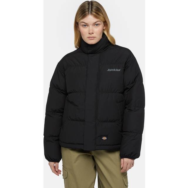 Dickies Scobey Puffer Jacket W Black Dam Dunjackor Stl. M - Från Magasin (M)