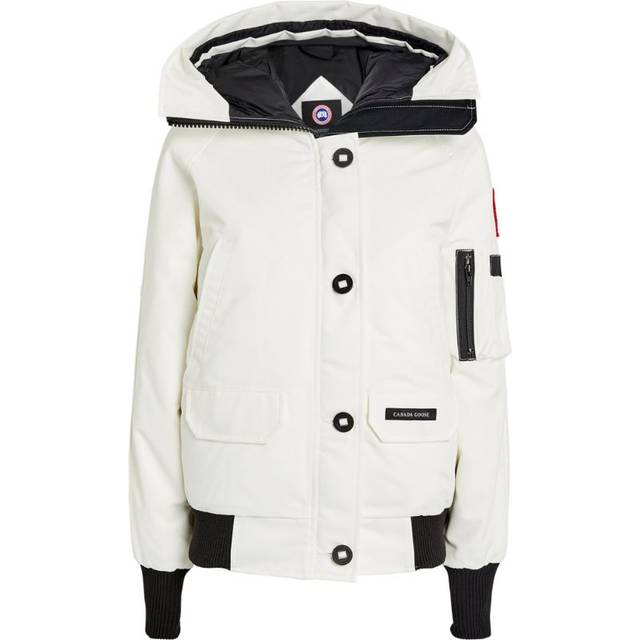Chilliwack hooded cotton-blend bomber jacket - WHITE