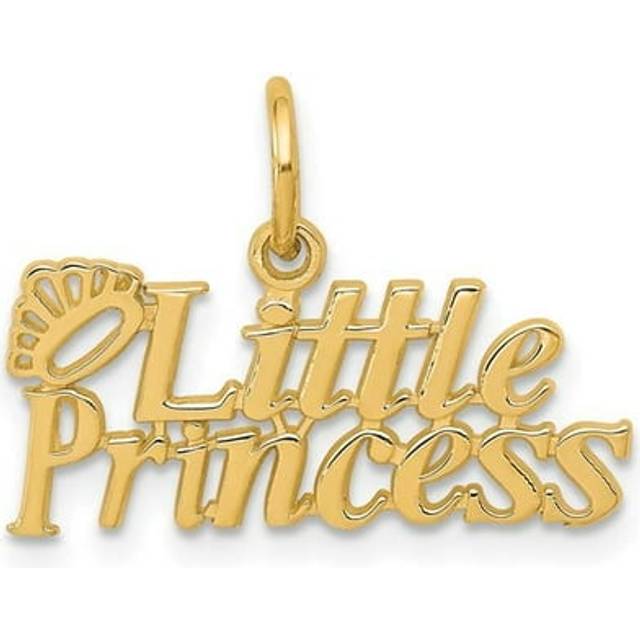 10K Yellow Gold LITTLE PRINCESS with Crown Charm