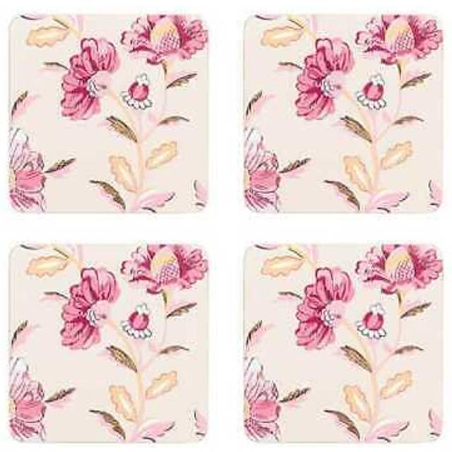 Cath kidston friendship gardens cream set of 4 cork backed coasters