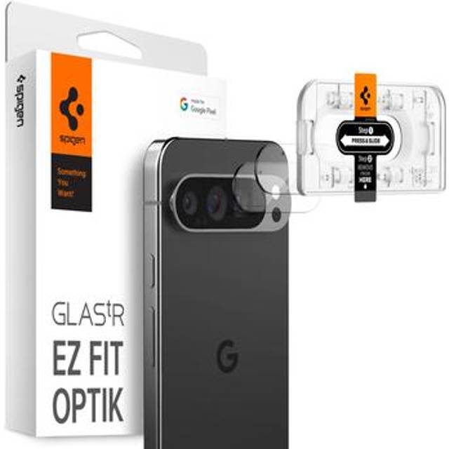 Spigen Glass tR EZ Fit Optik 2 Pack for Google Pixel 9 Pro XL - Crystal Clear
