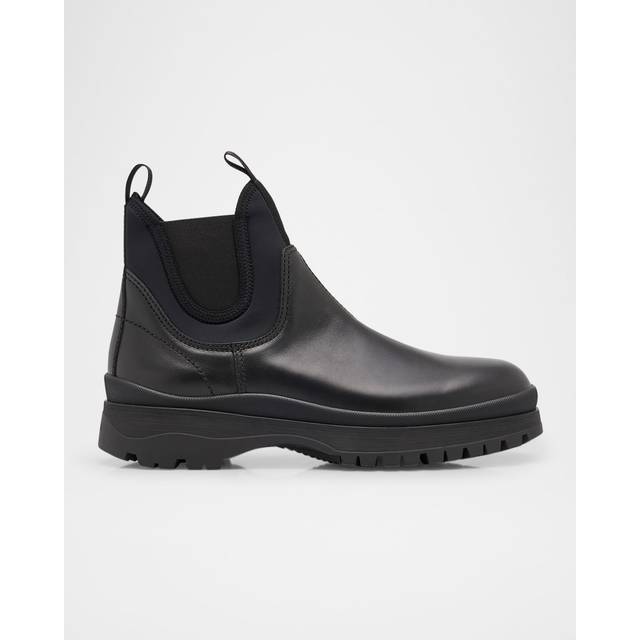 Prada Women's Leather Ankle Boots in Black | Size 6 | 2TE147FG0003KGK Color F0002 (6)