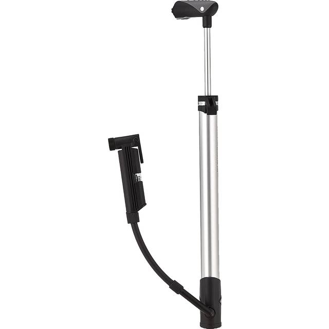 Topeak Road Morph Mini Hand Pump With Gauge and Foot Support - Silver