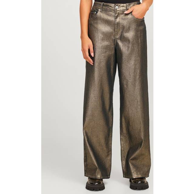 Jxtokyo Mikea Wide Hw Shiny Jeans Dnm - Brun - 27/32