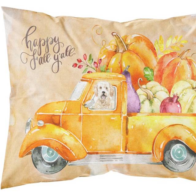 Fall Harvest Goldendoodle Fabric Standard Pillowcase