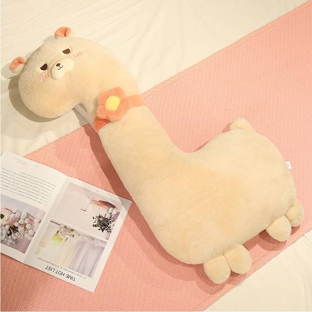 (Apricot) Alpaca Toy Plush Doll Sofa Pillow Gift Girl Cute Fashionable And Comfortable