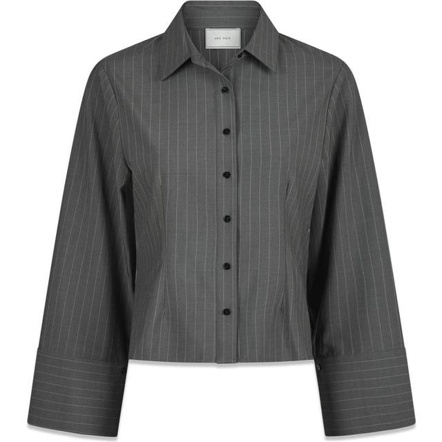 Neo Noir Rosa Pinstripe Shirt - Grey