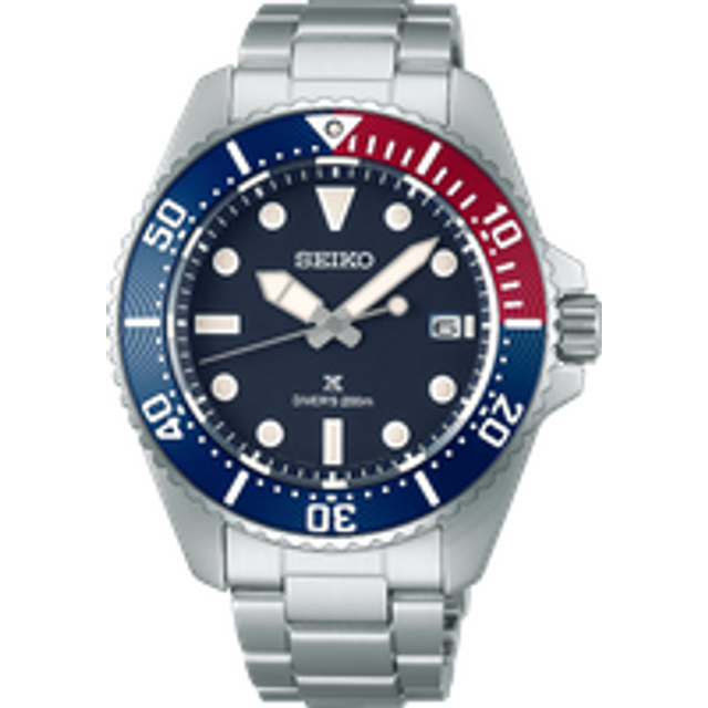 Seiko Prospex Solar Divers Blue Red Blue Watch