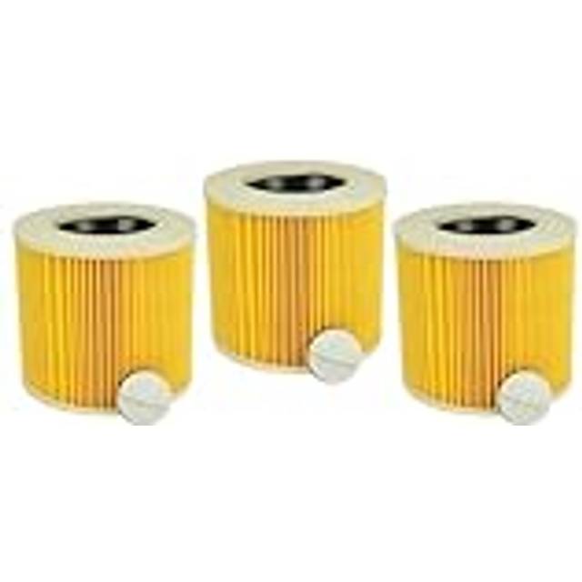 3x Replacement Filter compatible with Stanley SXVC50XTDE Wet and Dry Vacuum Cleaner - Cartridge Filter - Vhbw
