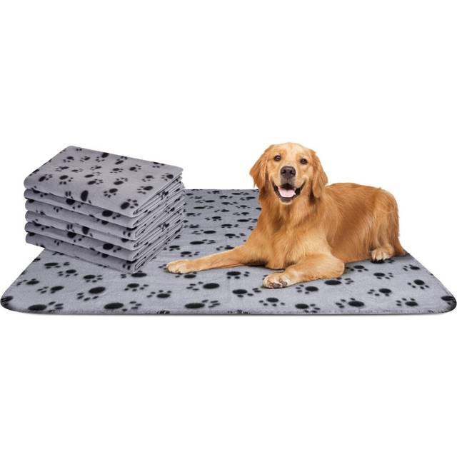 - 6 x Dog Blanket Cat Cushion Puppy Kitten Sleep Pad Mat Pet Bed Cover Washable Warm Soft Fluffy Fleece Blankets 75 * 75cm