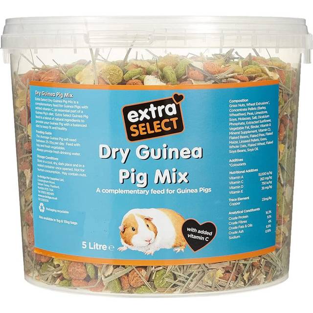 Extra select guinea pig food - dry muesli mix with concentrate pellets, 5l