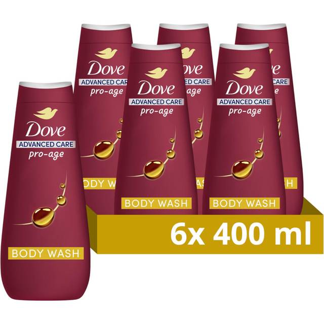 Advanced Care Pro-Age Body Wash Body Cleanser shower gel with skin-natural nutrients for instantly lotion-soft skin 6x 400 ml
