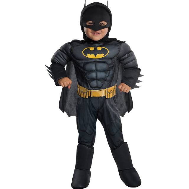 Batman Deluxe Costume for Toddlers | Toddler Superhero Costume - Gray&#47;Orange (2T)
