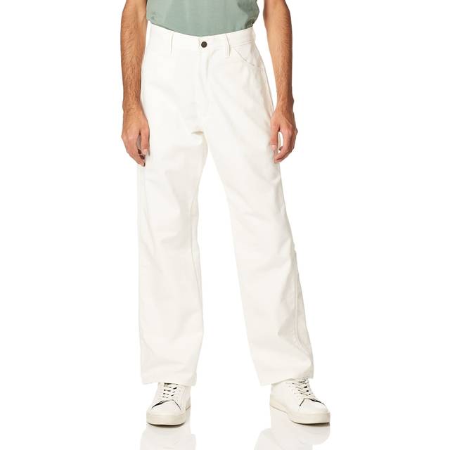 Dickies mens Painter's Utility Pant Relaxed Fit Big Jeans  White  28W x 30L US