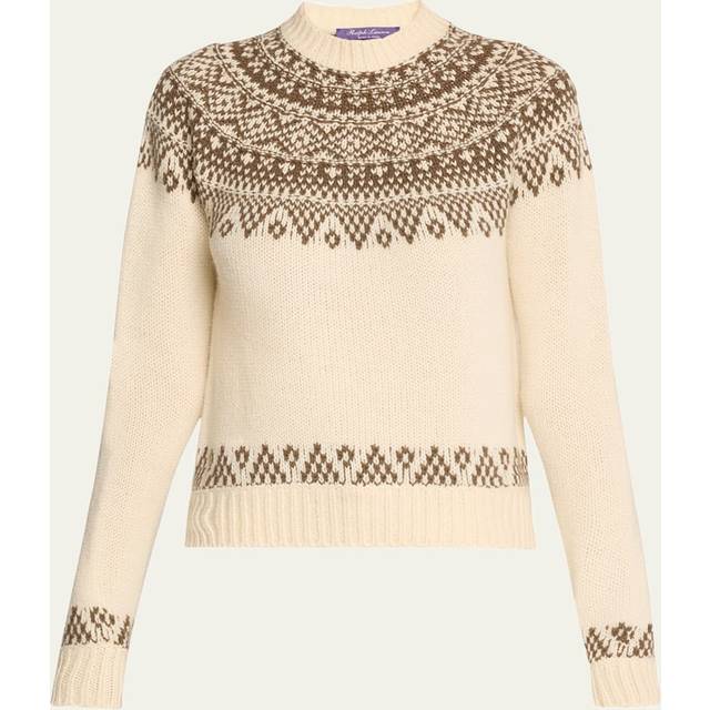 Cashmere Jersey Crewneck Sweater - CREAM - X-Large