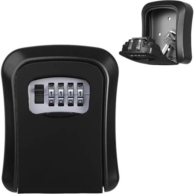 Key Lock Box Wall Mounted, Key Safe Box Outdoor, Combination Security Key Safe Lock Box, Key safe Outside Key Cabinet, Waterproof Key Lockbox Storage