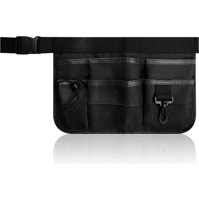 Tools Belt Bag, GLADFRESIT Adjustable Tool Waist Bag, Multifunctional Tool Belt Pouch for Home, Garden, Wood Working, Cleaning â Black