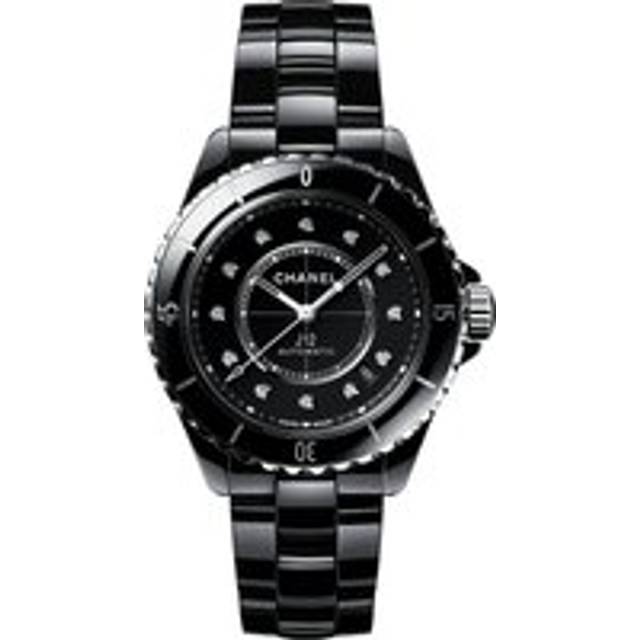 CHANEL J12 Black 38mm Ceramic Diamonds Automatic Watch