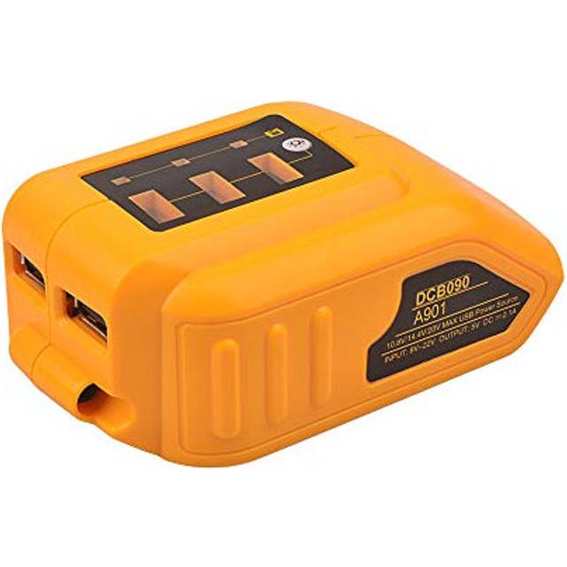 DCB090 12V/20V Max USB Power Source for DEWALT Converters Adapter XR MAX 10.8v 12V 14.4V 18V 20V Lithium Battery DCB120,