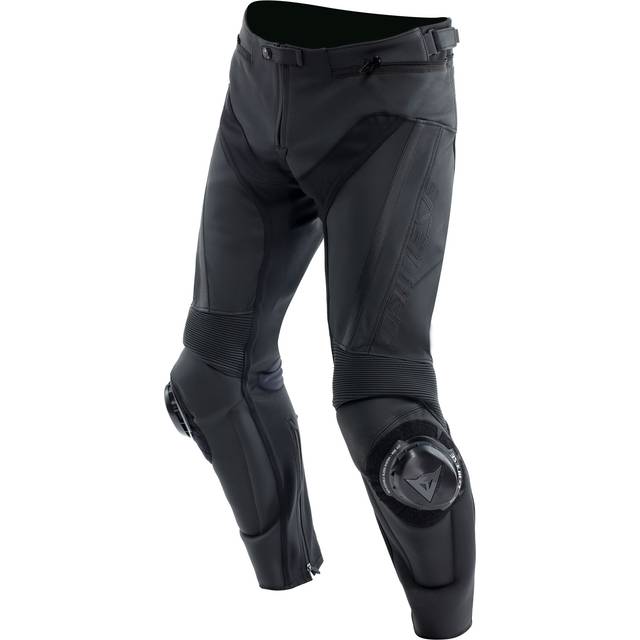 Dainese Delta 4 Motorcycle Leather Pants, black, Size 50 for Men