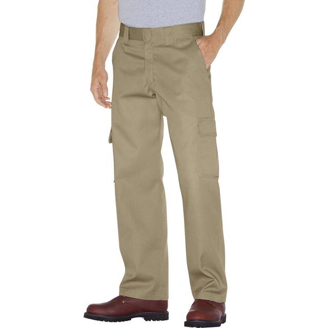 Dickies Men's Relaxed Straight-Fit Cargo Work Pant  Desert Sand  34W x 34L