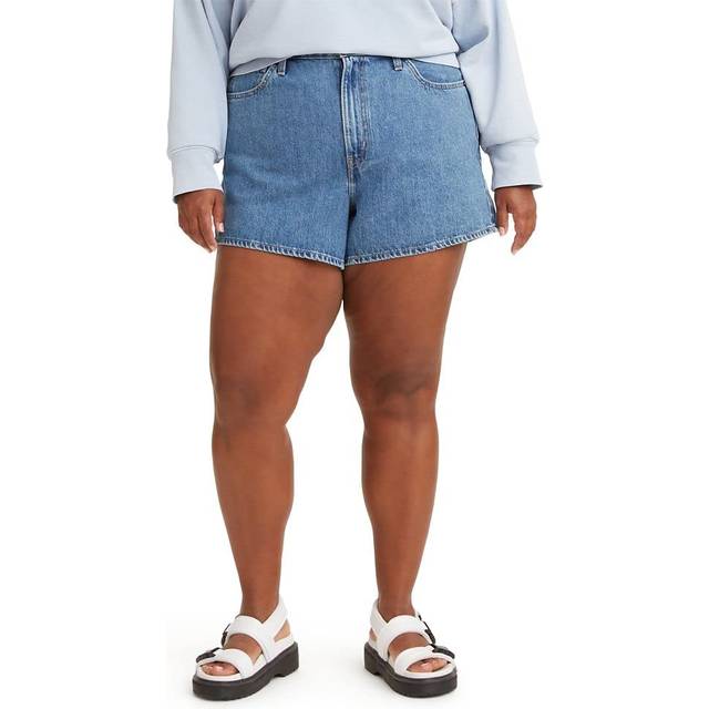 Levi's High Waisted Mom Shorts - Women's - 27 - Blue