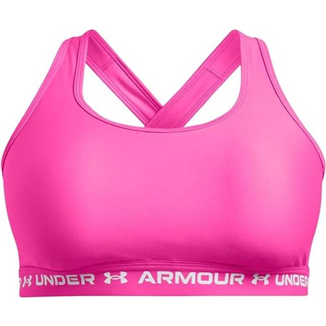 Under Armour - Sport-bh UA Crossback Mid Bra& - Rosa