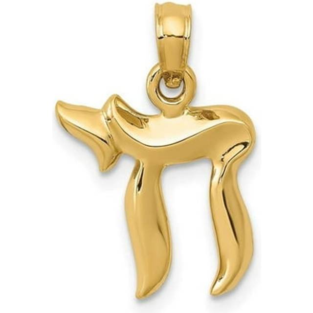 14K Yellow Gold Chai Pendant