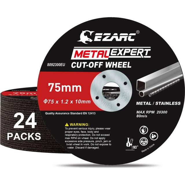 Cut Off Wheels 24 Pack, 75mm x 1.2 x 10mm Cutting Wheel, Metal & Stainless Steel Cutting Disc for Die Grinder, (Upgraded Thin Design)