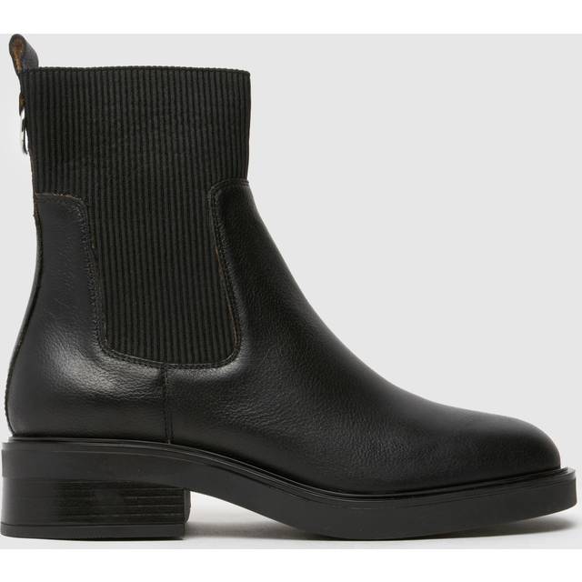 schuh Constance Leather Chelsea Boots in Black