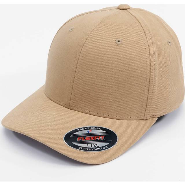 Flexfit Unisex borstad twill keps, kaki, L-XL