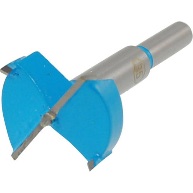 sourcingmap Forstner Drill Bits 35mm, Tungsten Carbide Wood Hole Saw, Woodworking Hinge Hole Drilling Boring Bit Cutter Cutting Tool (Gray, Blue)