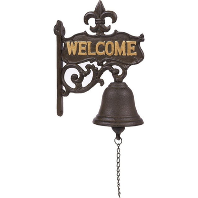 Juvale cast Iron Dinner Bell for Outdoor Front Door  Porch  Wall Mount