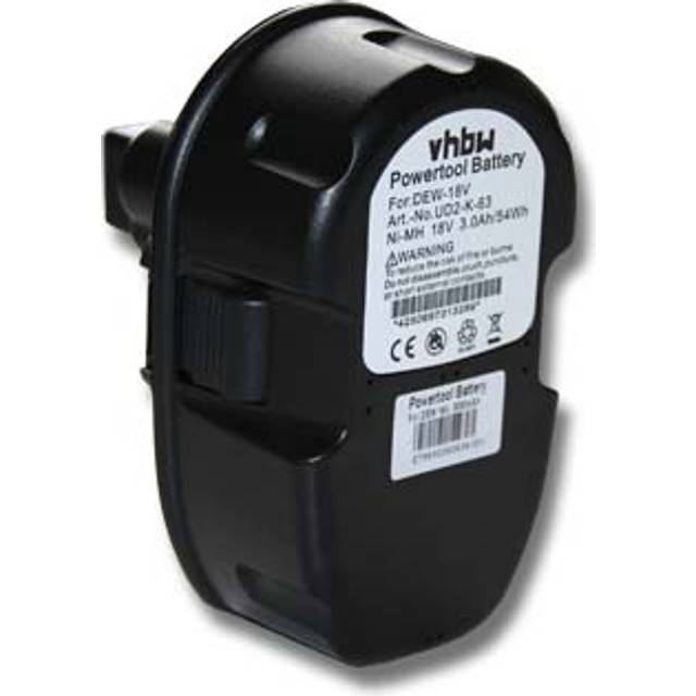 Battery compatible with Dewalt DW936, DW936K, DW934K2H, DW934K-2, DW934K2, DW933K, DW934, DW933 Power Tools (3000 mAh, NiMH, 18 v) - Vhbw