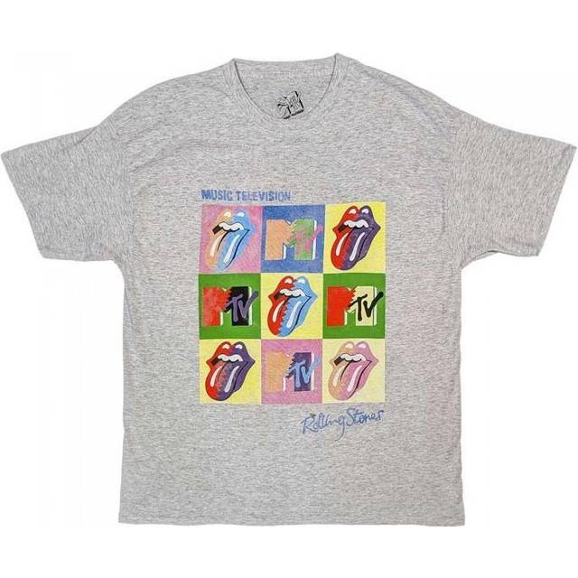 Warhol Squares The Rolling Stones T-Shirt - Grey