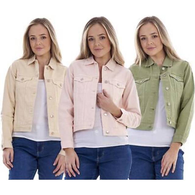 Ladies 100% cotton denim jacket petite regular tall fit available