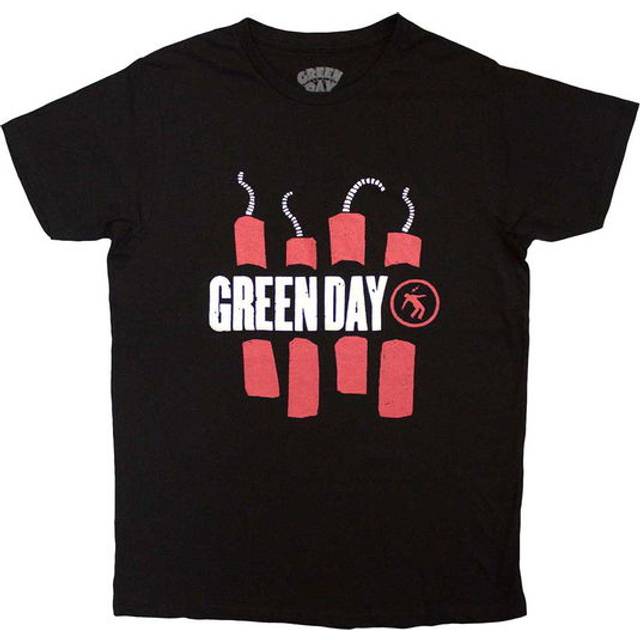 (XL, Black) Green Day Dynamite Band Logo T Shirt