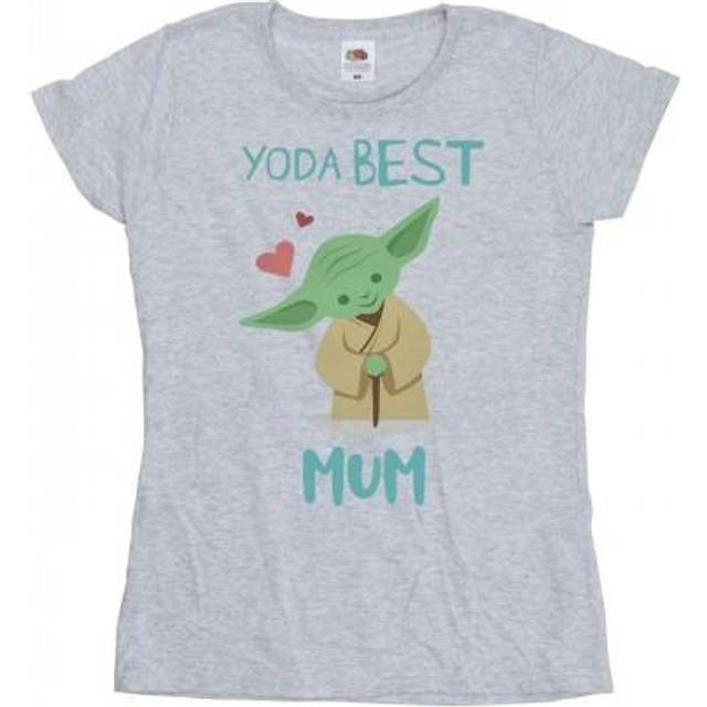 Star Wars Womens/Ladies Yoda Best Mum Cotton T-Shirt S white