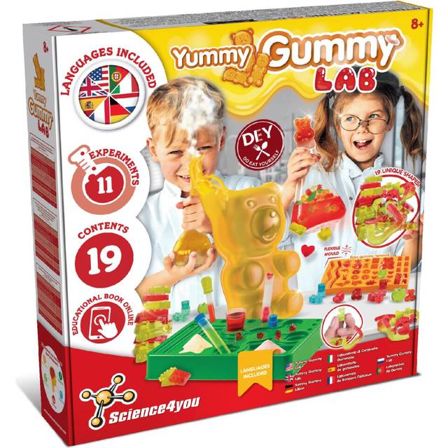 Gummy Sweets Lab â Candy Making Kit to Make your own Sweets for Kids & Gummies in 19 different shapes including Giant Bear Gummies - Sweet Gift Box