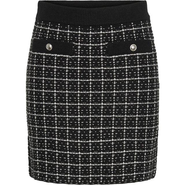 Pieces Nederdel Pcnilja Hw Knit Skirt - Black