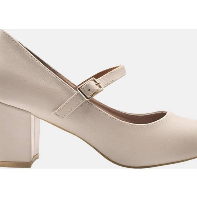 (8 UK, Nude) Where's That From Womens/Ladies Araceli Block Heel Mary Janes