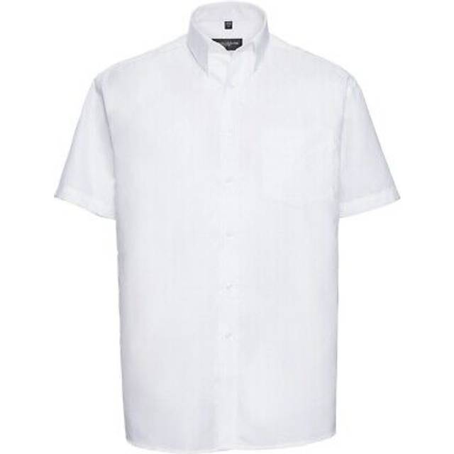 Russell collection mens oxford easy-care short-sleeved formal shirt pc5838