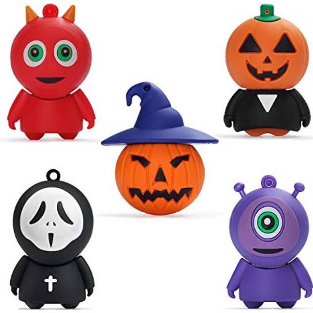 16GB USB Flash Drive 2.0 Silicone Cute Halloween Novelty Memory Stick Children Gift External Pendrives Flash Disk